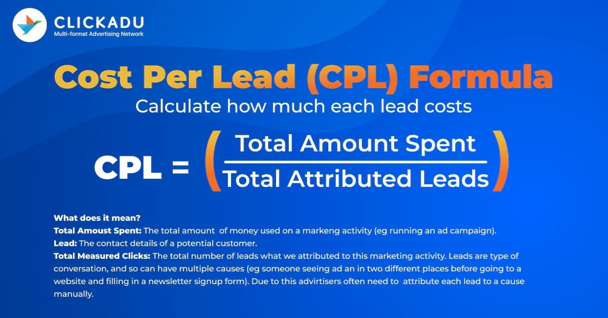 Cost per lead - cpl